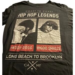 Snoop Dogg Biggie Smalls Coast to Coast Hip Hop Legends, Size Medium